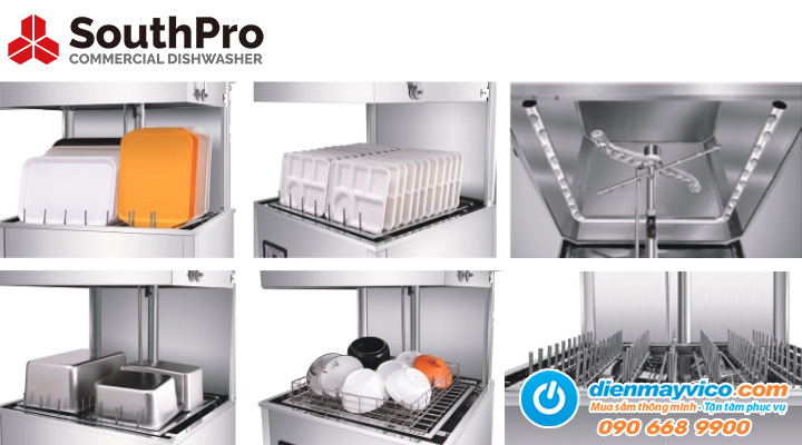 Giới thiệu sản phẩm Máy rửa chén bát công nghiệp SouthPro PDX-1005