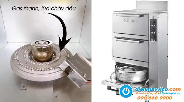 Giới thiệu về Tủ nấu cơm 3 tầng Rinnai RRA-156 dùng gas