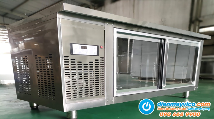 Hình ảnh thực tế Bàn mát cửa kính lùa Happys HWA-1800TRG 1m8