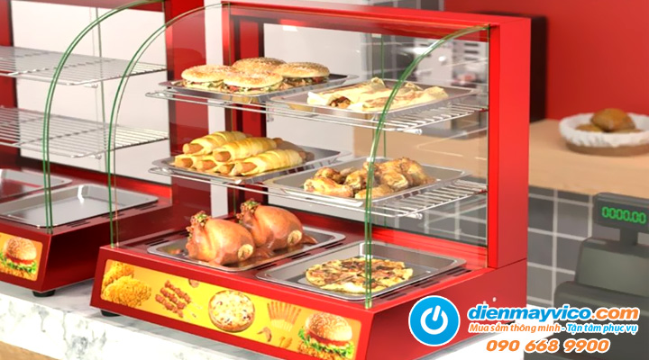 Hình ảnh tủ giữ nóng thực phẩm để bàn