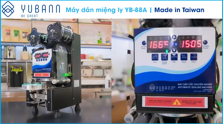 Mẫu máy ép miệng ly Yubann yb-88a