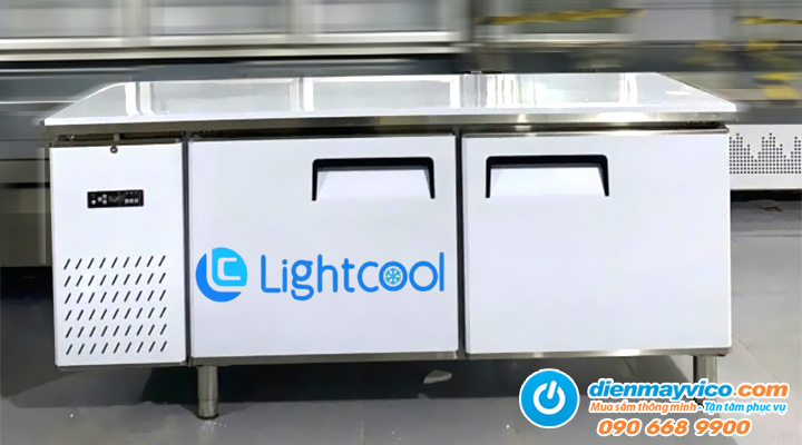 Hình thực tế Bàn inox tùy chỉnh đông mát Lightcool 216L 1m2 Quạt lạnh