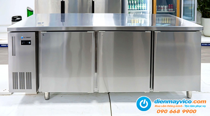 Hình thực tế Bàn mát 3 cánh inox Icymax ICR-3S186 1m8