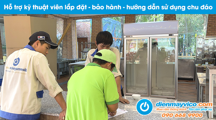 Hỗ trợ kỹ thuật bảo hành, sửa chữa tủ đông cánh kính miễn phí