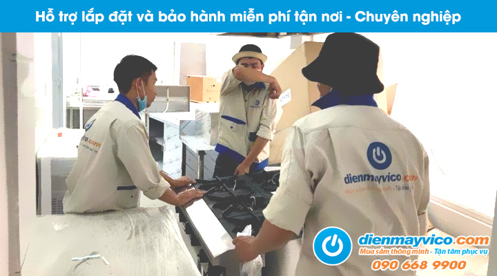 Hỗ trợ lắp đặt và bảo hành bếp âu cho thuê tận nơi