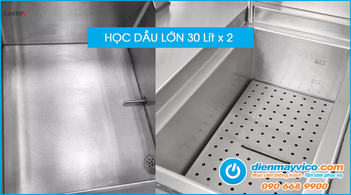 Hộc dầu Bếp chiên nhúng 4 rổ Lestov LT-ZAL-D115