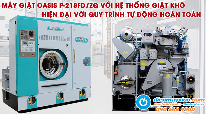 Mẫu máy giặt khô công nghiệp OASIS P-218FD/ZQ 12kg