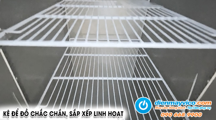 Kệ thực phẩm Tủ đông mát đứng 4 cánh inox TurboCool URCF 22S