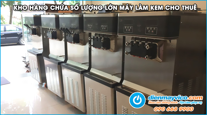 Kho hàng cho thuê máy làm kem