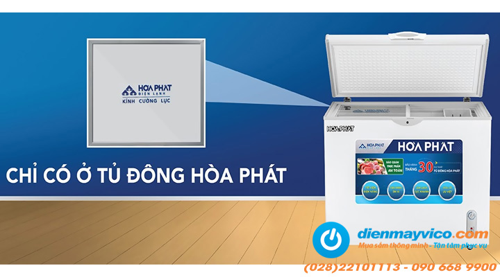 Mặt kính Tủ đông Funiki Hòa Phát HCF 516S1N1 252 lít