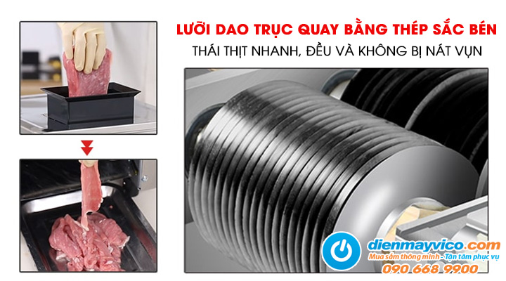 Mẫu máy cắt thịt tươi sống công nghiệp