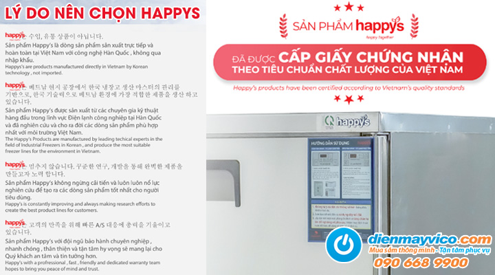 Lý do nên chọn sản phẩm của thương hiệu Happys