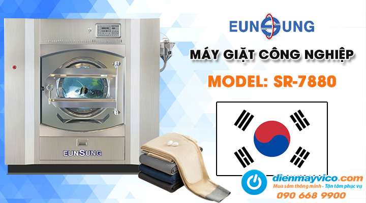 Mẫu máy giặt công nghiệp Eunsung SR-7880 80kg