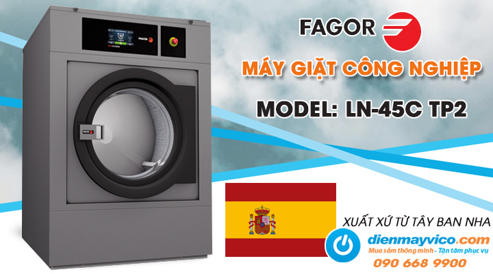 Mẫu máy giặt công nghiệp Fagor LN-45C TP2