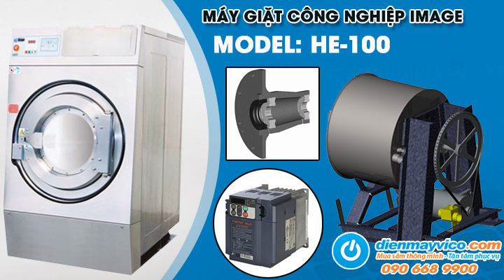 Mẫu máy giặt công nghiệp Image HE-100 45.4kg