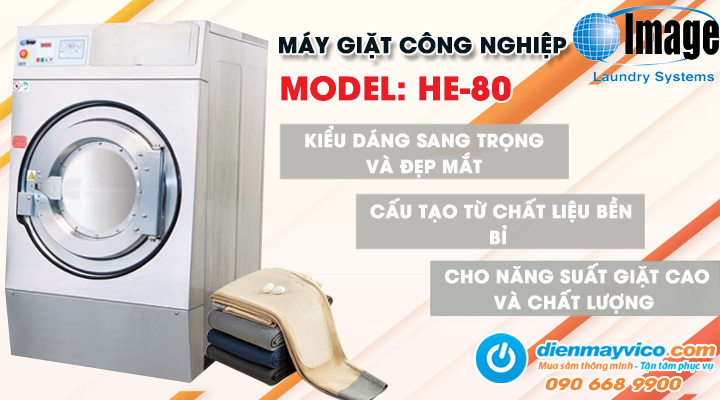 Mẫu máy giặt công nghiệp Image HE-80 36.3kg