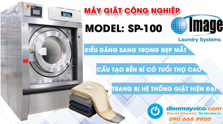 Mẫu máy giặt công nghiệp Image SP-100 45.4kg