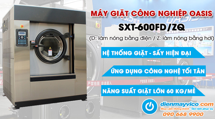 Mẫu máy giặt công nghiệp OASIS SXT-600FD/ZQ 60kg