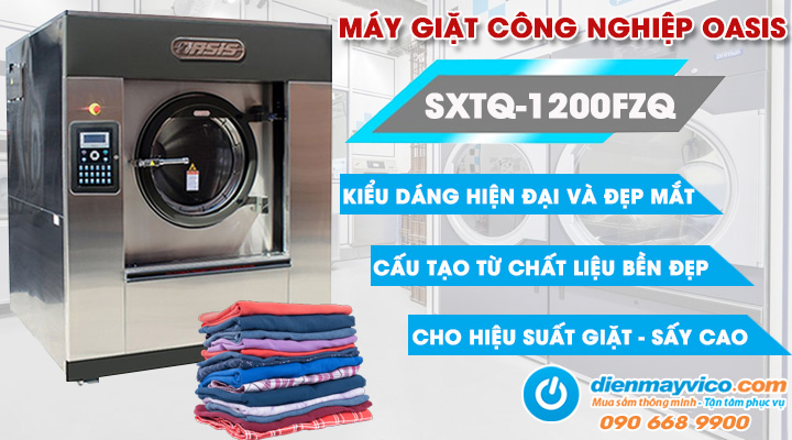 Mẫu máy giặt công nghiệp OASIS SXTQ-1200FZQ 120kg