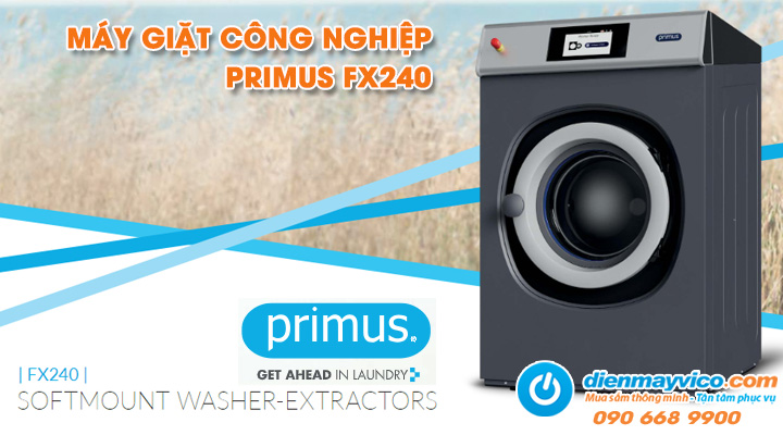 Mẫu máy giặt công nghiệp Primus FX240 27kg