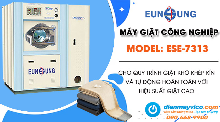 Mẫu máy giặt khô công nghiệp Eunsung ESE-7313 13kg