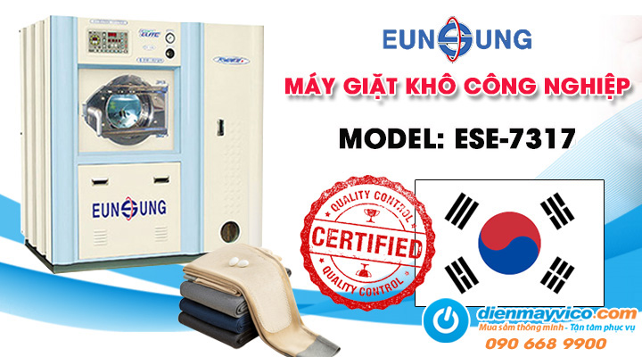 Mẫu máy giặt khô công nghiệp Eunsung ESE-7317 17kg