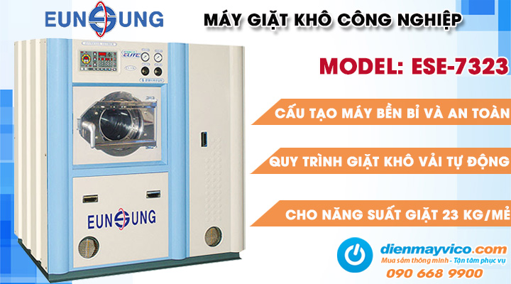 Mẫu máy giặt khô công nghiệp Eunsung ESE-7323 23kg