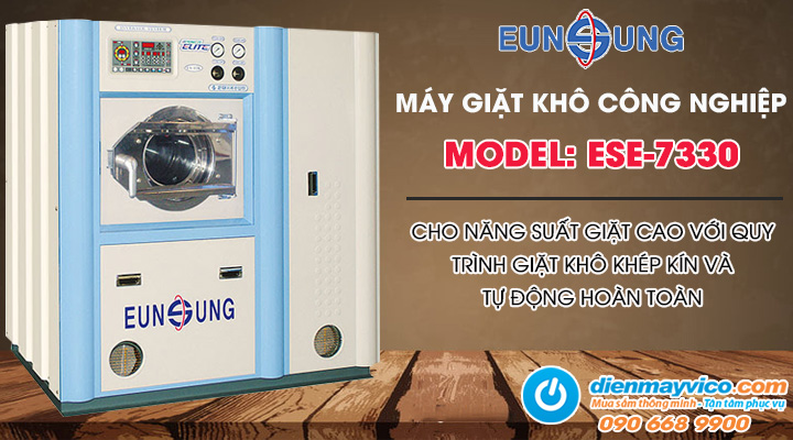 Mẫu máy giặt khô công nghiệp Eunsung ESE-7330 30kg