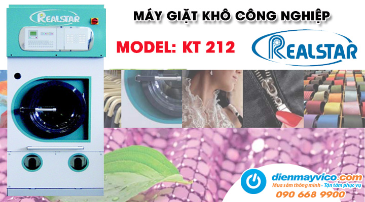 Mẫu máy giặt khô công nghiệp REALSTAR KT 212 12kg