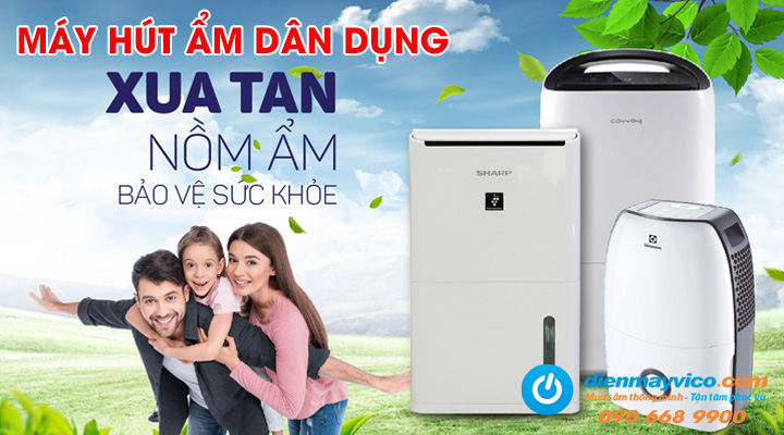 Mẫu máy hút ẩm dân dụng