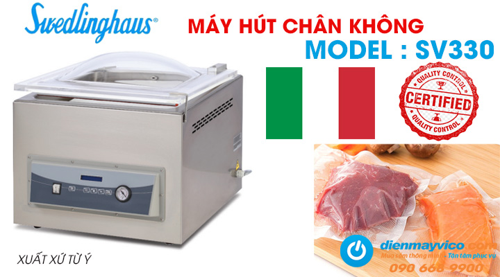 Mẫu máy hút chân không Swedlinghaus SV330