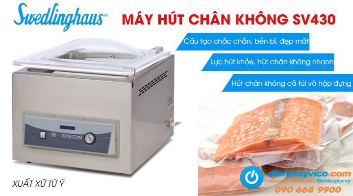 Mẫu máy hút chân không Swedlinghaus SV430