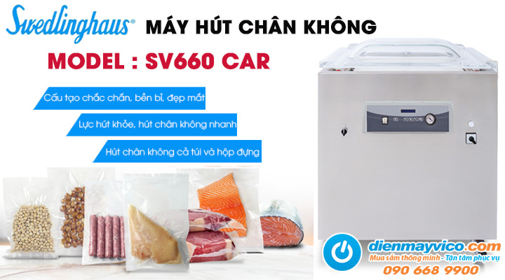 Tổng quan về máy hút chân không Swedlinghaus SV660 CAR