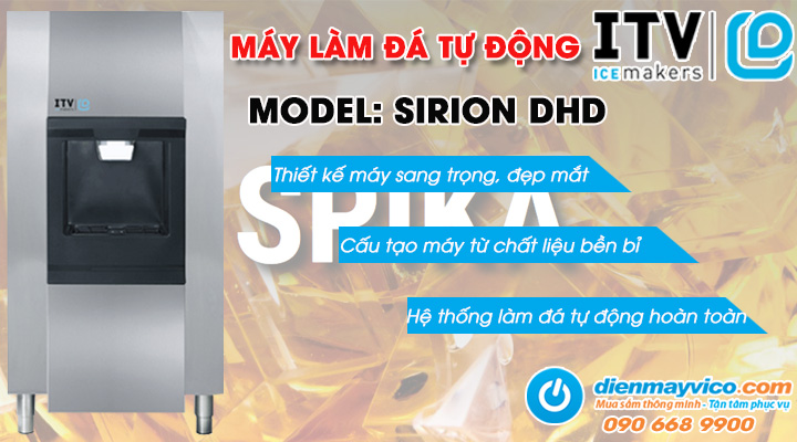 Mẫu máy làm đá tự động ITV SIRION DHD