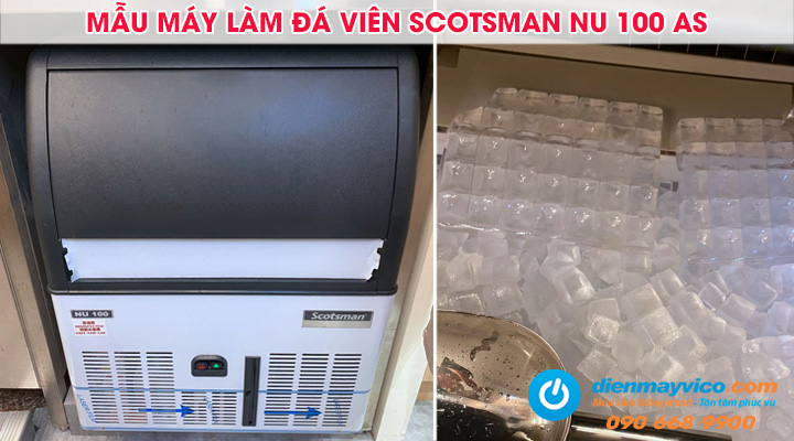 Mẫu máy làm đá viên Scotsman NU 100 AS 32-56 kg/ngày