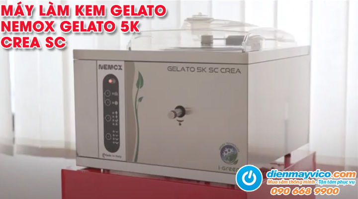 Mẫu máy làm kem gelato Nemox GELATO 5K CREA SC