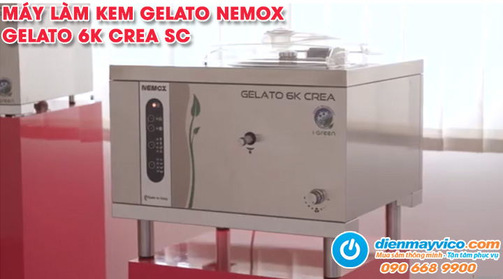 Mẫu máy làm kem gelato Nemox GELATO 6K CREA SC