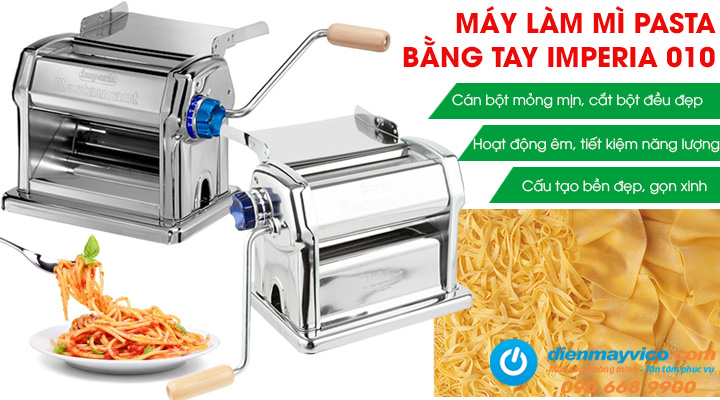 Mẫu máy làm mỳ pasta bằng tay Imperia 010