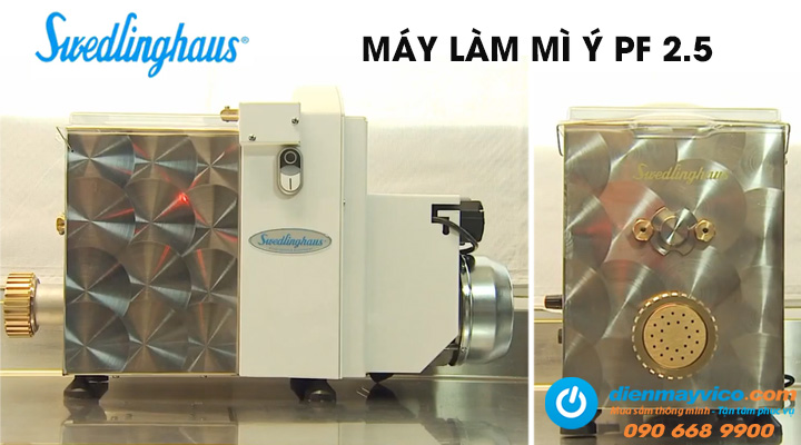 Mẫu máy làm mì Ý Swedlinghaus PF 2.5