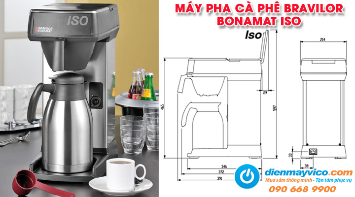 Mẫu máy pha cà phê Bravilor Bonamat Iso