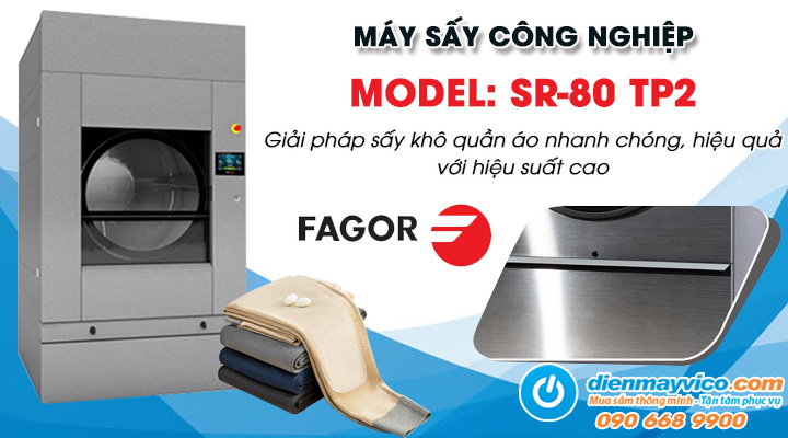 Mẫu máy sấy công nghiệp Fagor SR-80 TP2 75-83kg