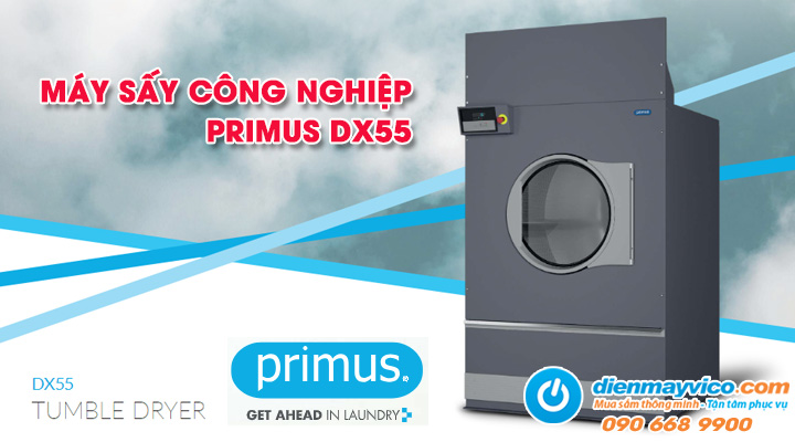 Mẫu máy sấy công nghiệp Primus DX55 55kg