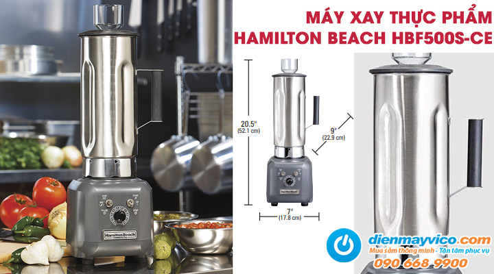 Mẫu máy xay thực phẩm cối inox Hamilton Beach HBF500S-CE 1.8L