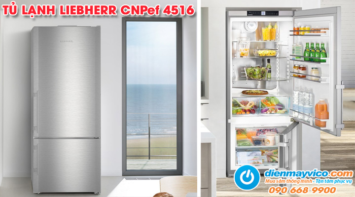 Mẫu tủ lạnh ngăn đá dưới Liebherr CNPef 4516