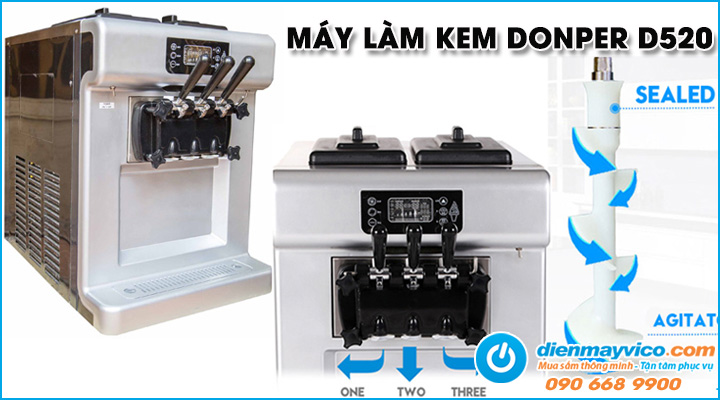 Máy làm kem tươi để bàn Donper D520