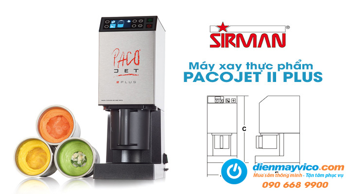 Dòng máy xay thực phẩm Sirman Pacojet 2 Plus