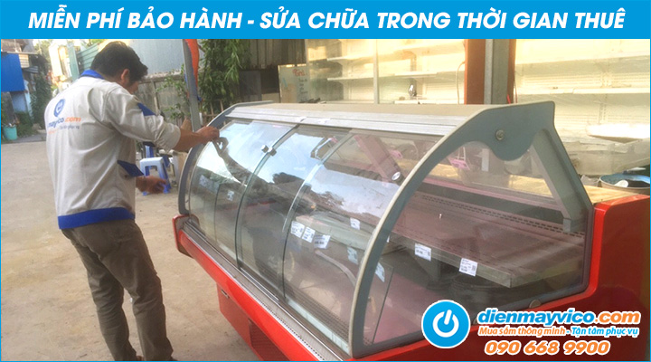 Miễn phí bảo hành Cho thuê tủ mát trưng bày thịt 1m3