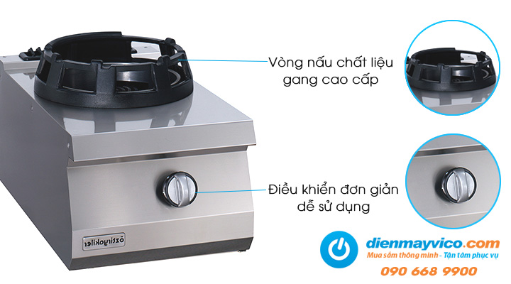 Mô tả Bếp âu 1 họng Ozti OWG 4070 dùng gas