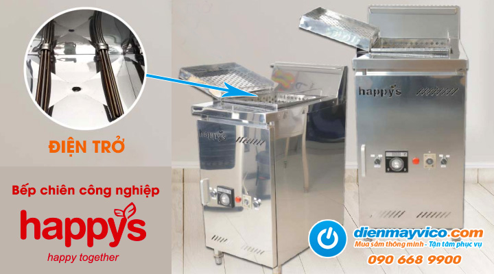 Mô tả Bếp chiên công nghiệp Happys HWF-35L