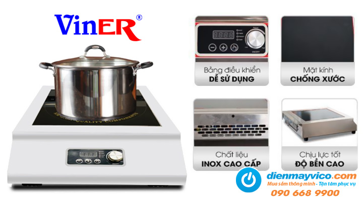 Mô tả về Bếp từ đơn công nghiệp Viner BDT-KM3.5